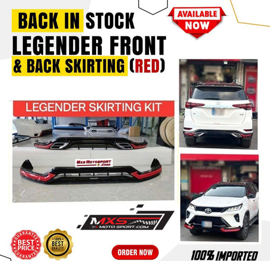 MXS3385 Racing Lip Splitter Body Kit For Toyota Fortuner Legender