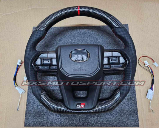 MXS4185 GR Sport Carbon Fiber Steering Wheel For Toyota