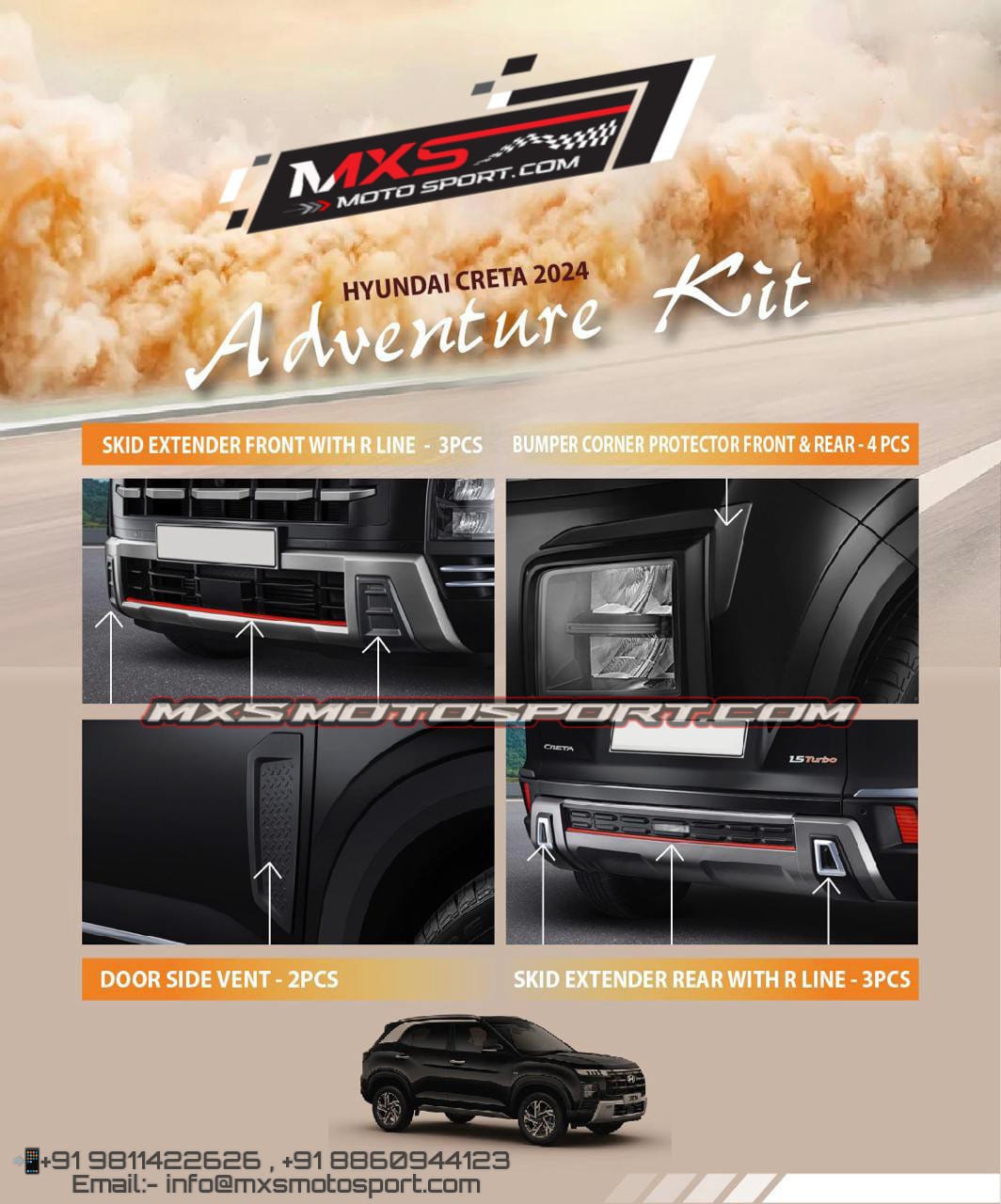 MXS4204 Adventure Kit For Hyundai Creta 2024