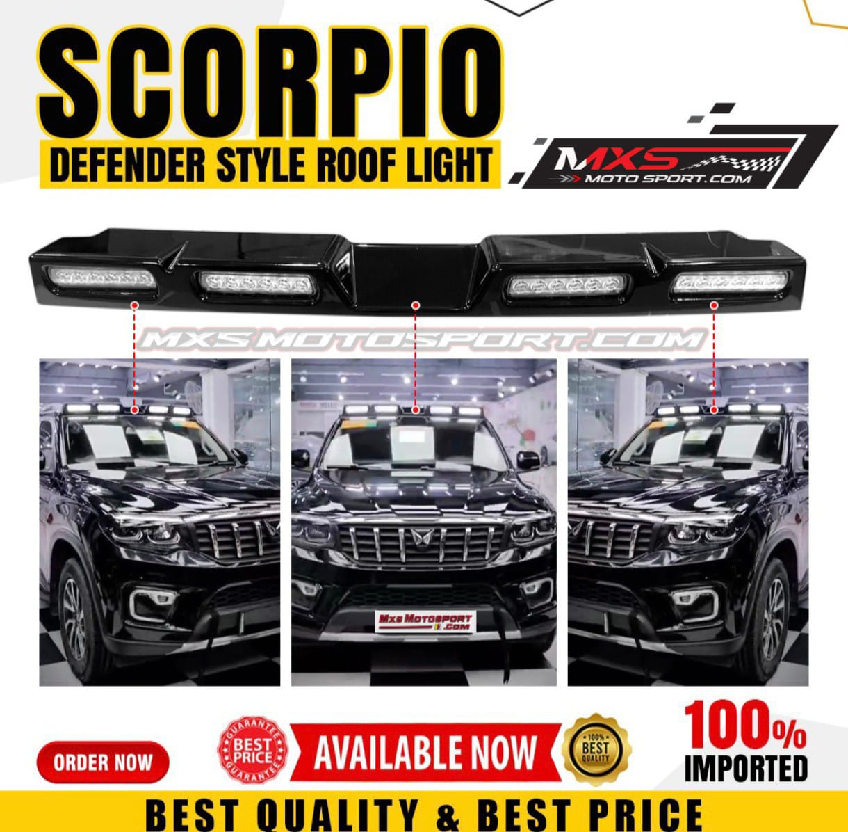 MXS4209 LED Roof Bar Light For Mahindra Scorpio N (Defender Inspired)