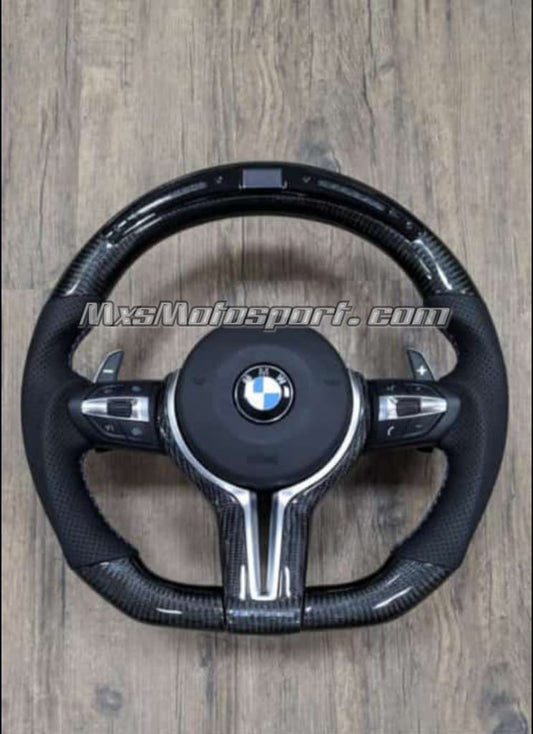 MXS4255 Carbon Fiber Steering Wheel For BMW F10 / F30 with LED Digital Display