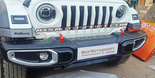 MXS4268 BullHorn Wrangler Bumper Mahindra Thar ROXX ABS Style 1