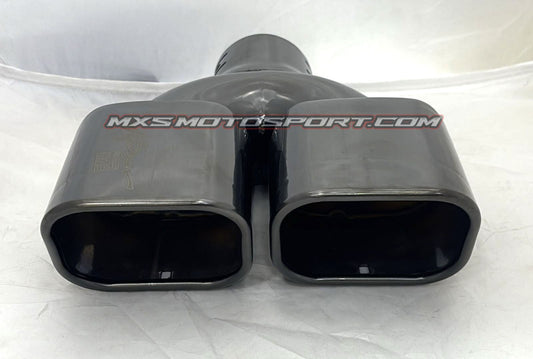 MXS4291 Dual Exhaust Muffler Tip For Car with Black Chrome Finish L2003