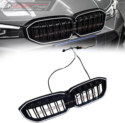 MXS4315 DUAL BAR LED Grill For BMW 3 Series 330LI M Sport / G20 2023-2024