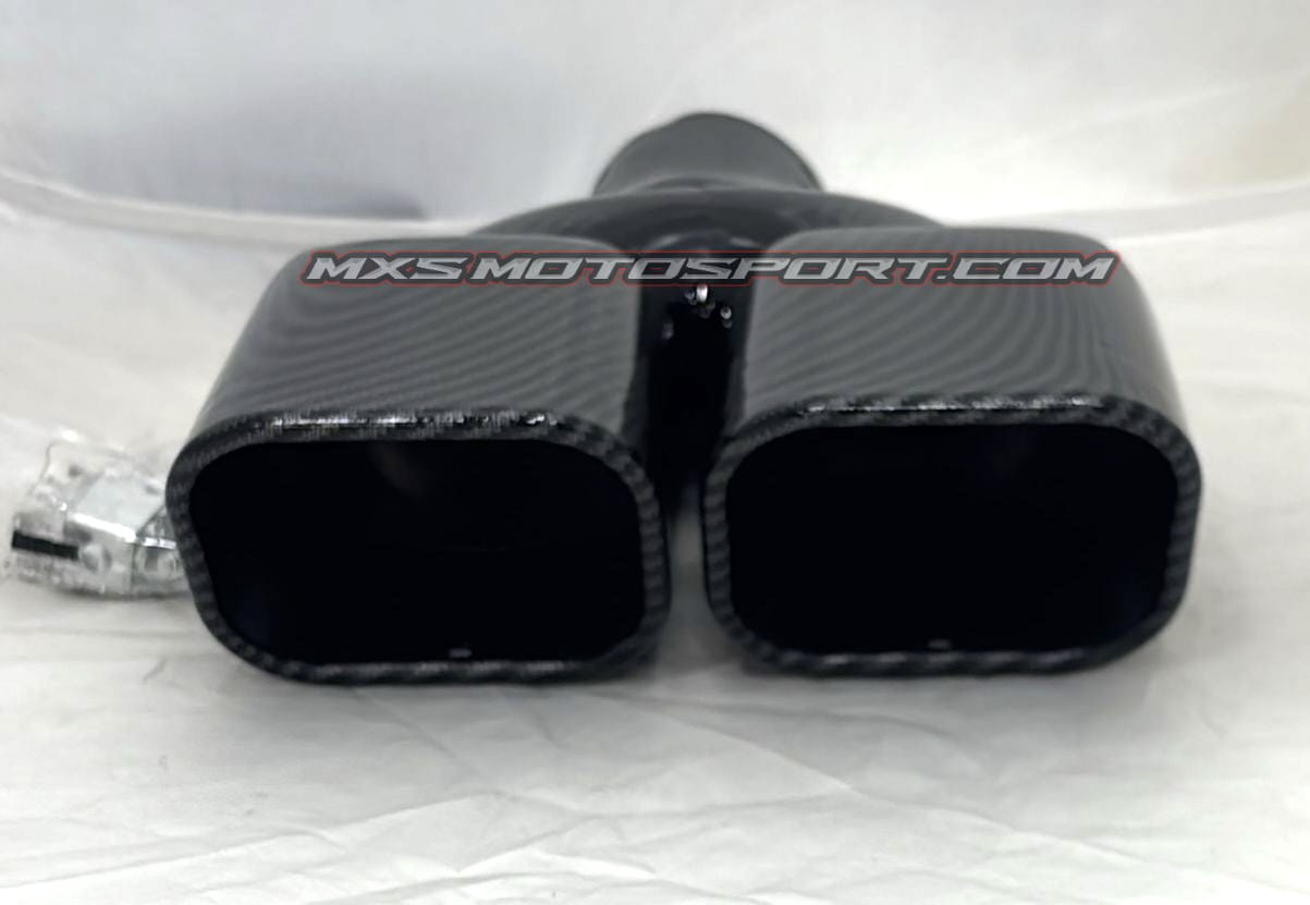 MXS4290 Dual Exhaust Muffler Tip For Car with Carbon Finish T2003