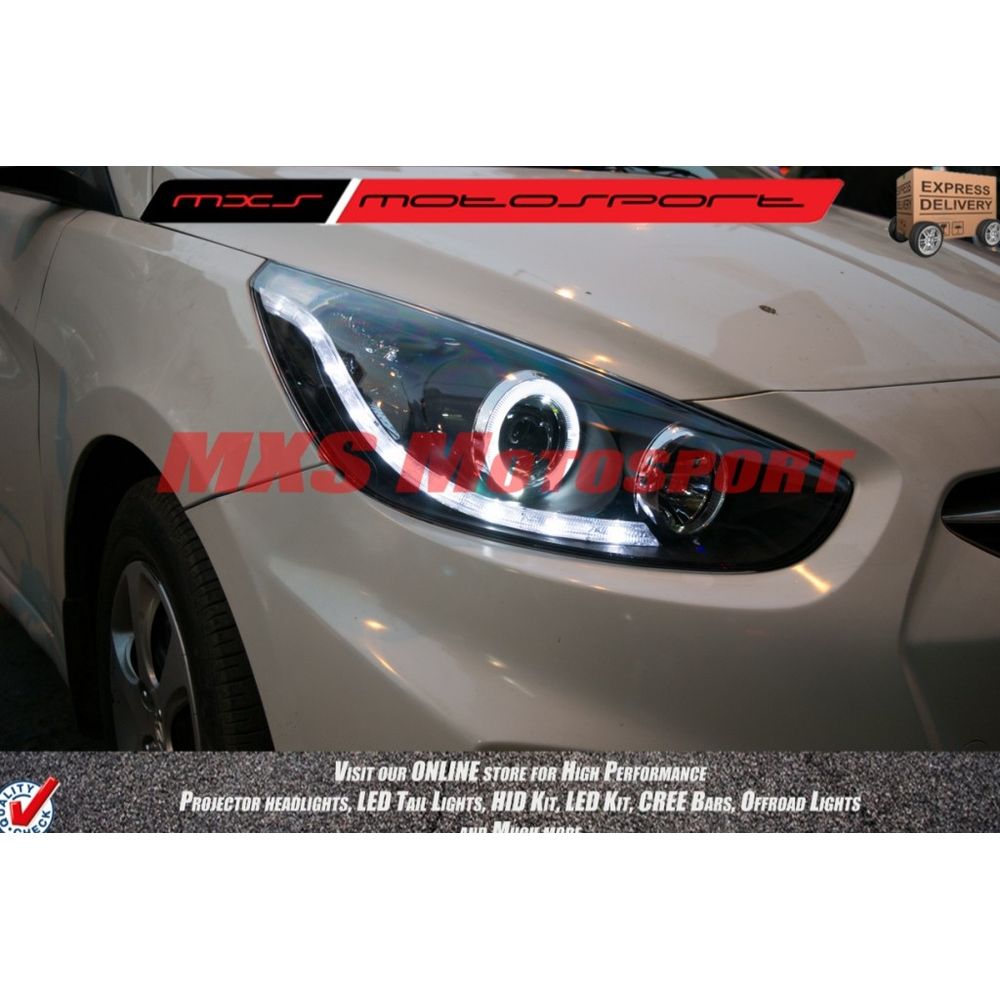 MXSHL41 Hyundai Verna Fluidic Headlights Bi Xenon projector & DRL (Pair)