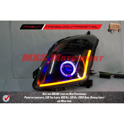 MXSHL175 Shark Eye Projector Headlight With DRL System Maruti Suzuki Swift