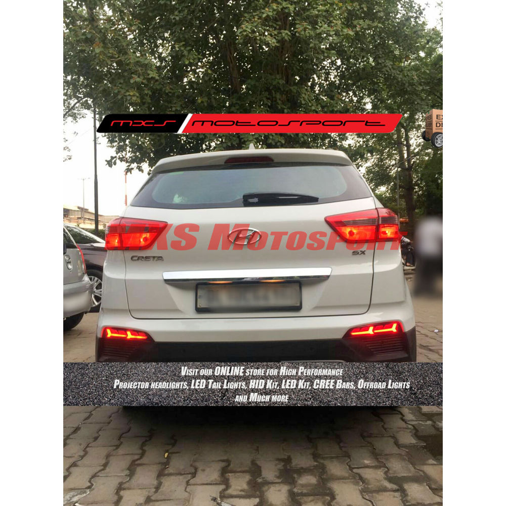 MXSTL71 Rear Bumper Reflector DRL LED Tail Lights New Version Hyundai Creta