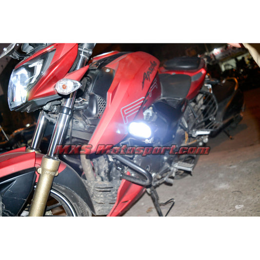 MXSORL129 Cree Led 4D Off Road Lights TVS Apache RTR 200