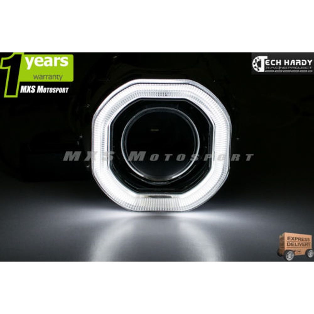 TVS Phoenix Headlight HID BI-XENON Halo Ring Square Projector