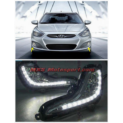 MXS2250 LED Fog Lamps Day Time Running Light Hyundai Verna Fluidic