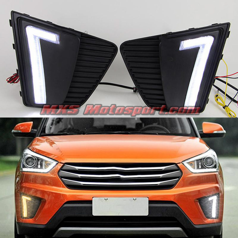 MXS2346 LED Fog Lamps Day Time Running Light Hundai Creta