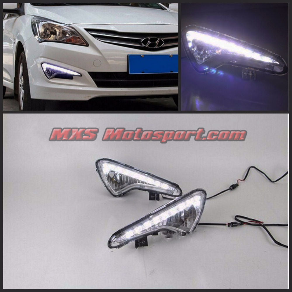 MXS2349 LED Fog Lamps Day Time Running Light Hyundai Verna Fluidic 4S