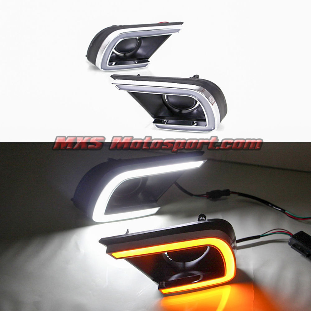 MXS2582 LED Fog Lamps Day Time Running Light Universal Fitment  Car