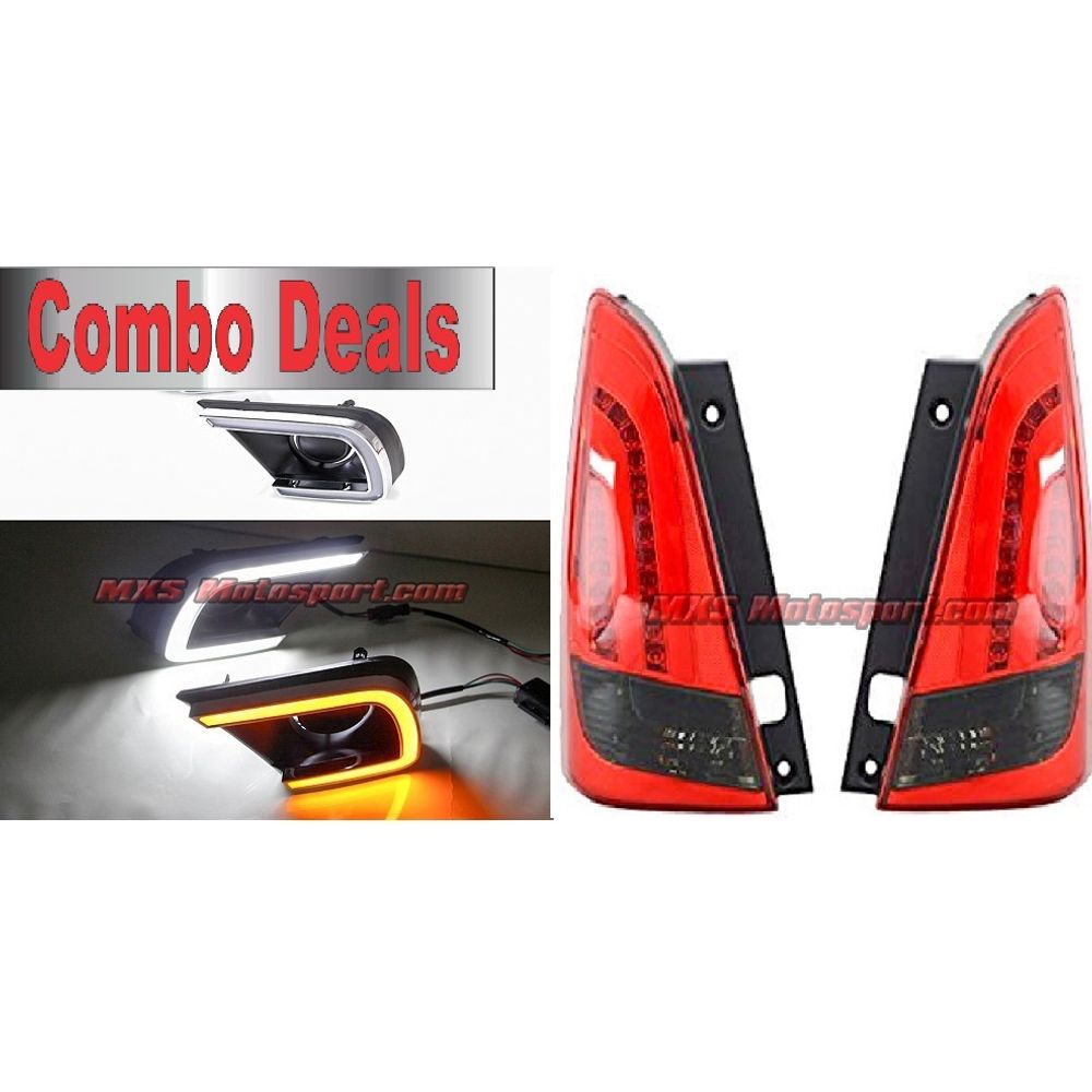 MXS2554 Led Tail Lights & Led Daytime Fog Lamps Toyota Innova Combo Deal