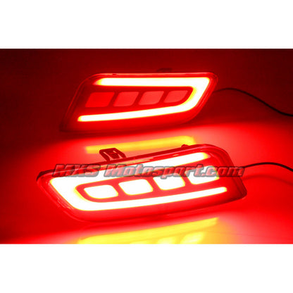 MXSTL138 Ford Endeavour Everest Rear Bumper Reflector DRL LED Tail Lights