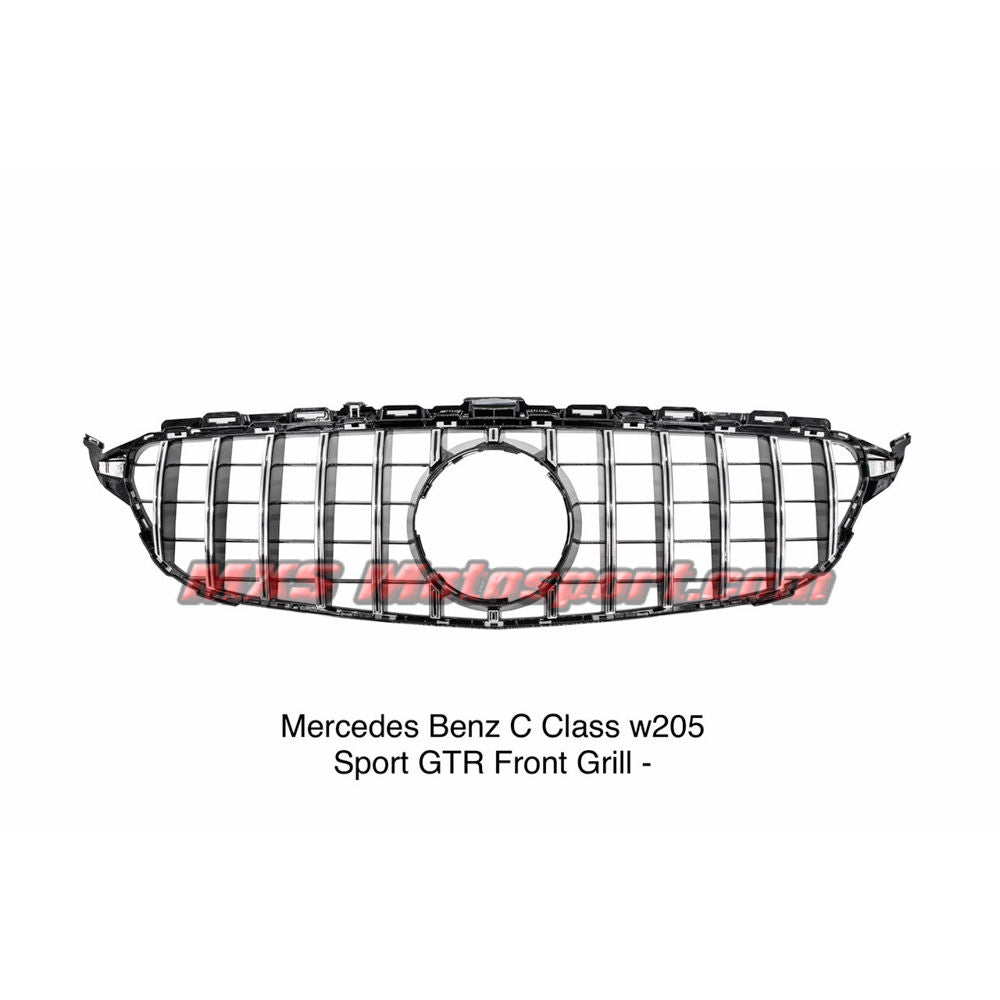 MXS2656 Mercedes Benz C Class W205 GT-R Look Front Grill 2014 Chrome