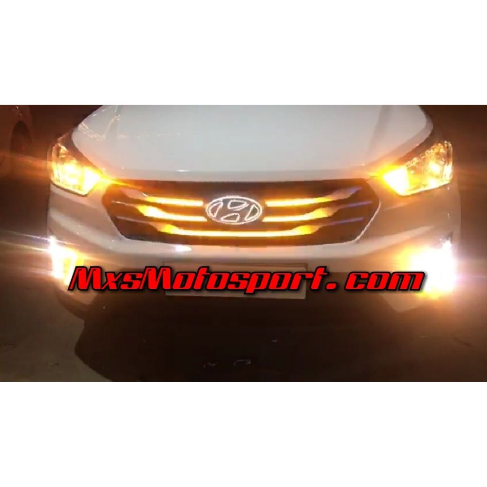 MXS2705 Hyundai Creta Custom Led  Daytime Grill with Turn Signal Matrix Mode