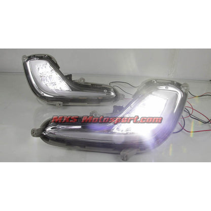 MXS2754 Hyundai Verna Fluidic LED Daytime Fog Lamps With Turn Signal Mode