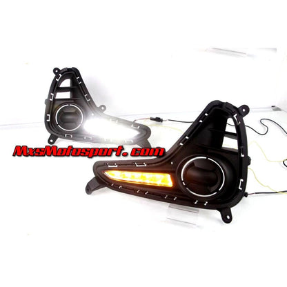 MXS2763 Hyundai Grand i10 LED Daytime Fog Lamps with Turn Signal Mode