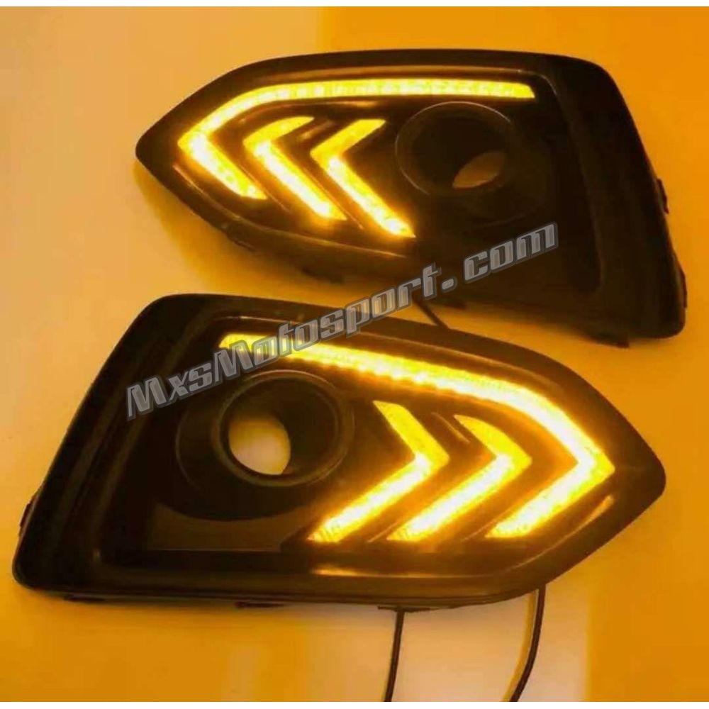 MXS2771 Hyundai Verna LED Daytime Fog Lamps With Turn Signal Mode New Version