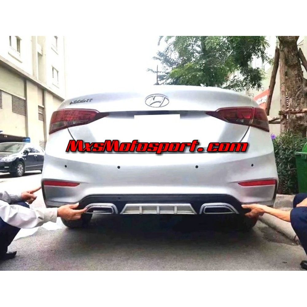 MXS2787 Hyundai Verna Rear Racing Diffuser 2017+