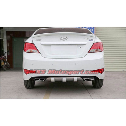 MXS2788 Hyundai Verna 4S Rear Racing Diffuser