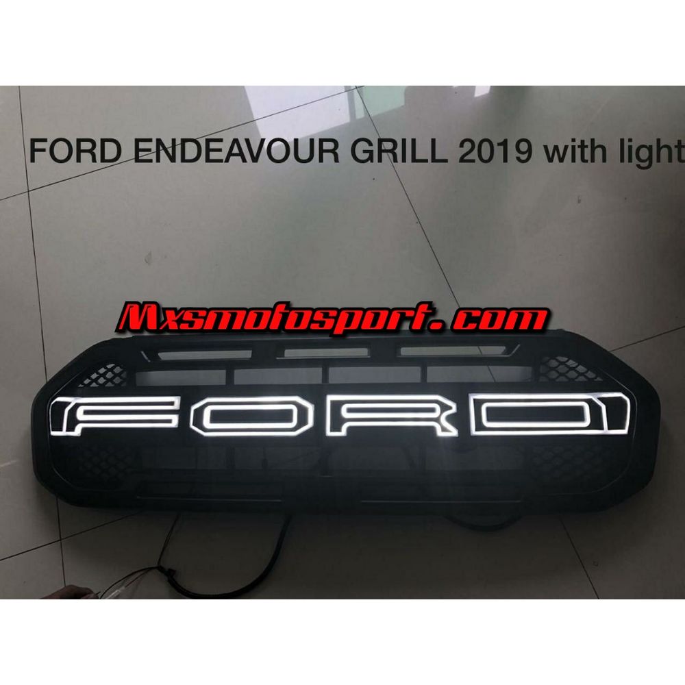 MXS2832 Ford Endeavour Everest Tech Hardy 3D Led Raptor Grill  2019+