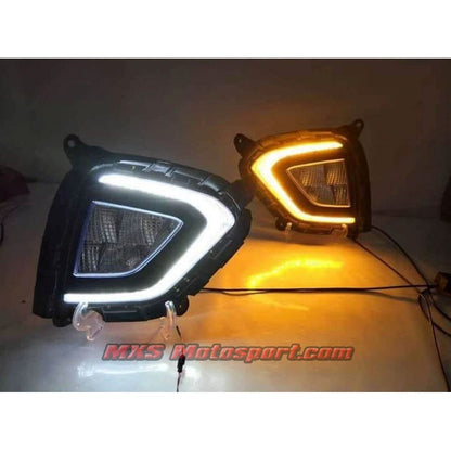 MXS2843 Hundai Creta LED Daytime DRL Fog Lamps With Turn Signal Mode 2018+