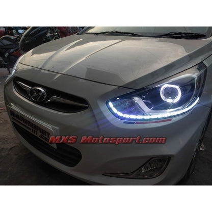 MXS2919 Hyundai Verna Fluidic LED Daytime Xenon Projector Headlights Matrix Series