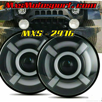 MXS2976 LED Projector Headlights Mahindra Thar Jeep Wrangler