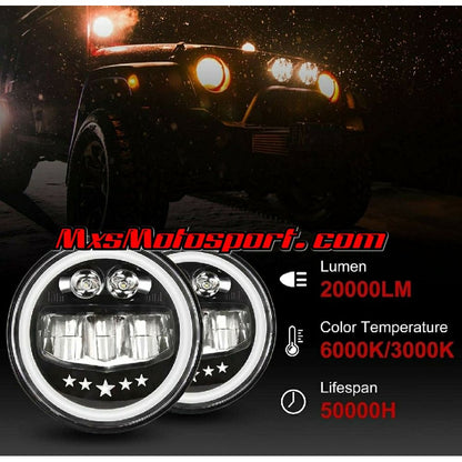 MXS3025 Cree LED Projector Headlights Mahindra Thar Jeep Wrangler