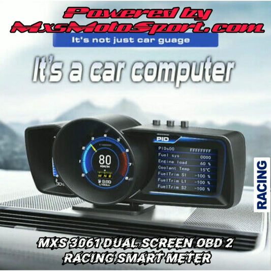 MXS3061 Dual Screen OBD2 Racing Digital Smart Meter PERFORMANCE SERIES Turbo Boost