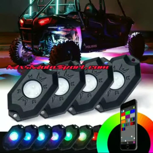 MXS3088 App Controlled 4-X LED Rock Lights