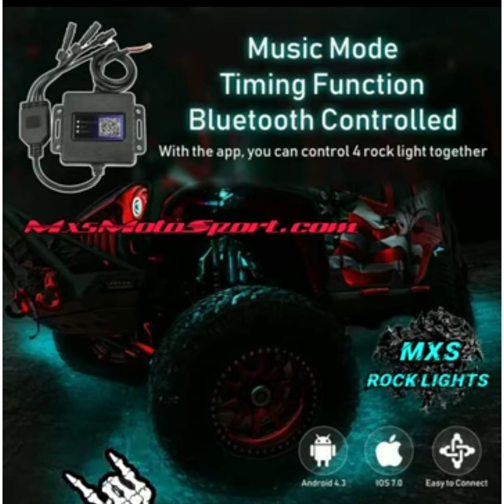 MXS3088 App Controlled 4-X LED Rock Lights