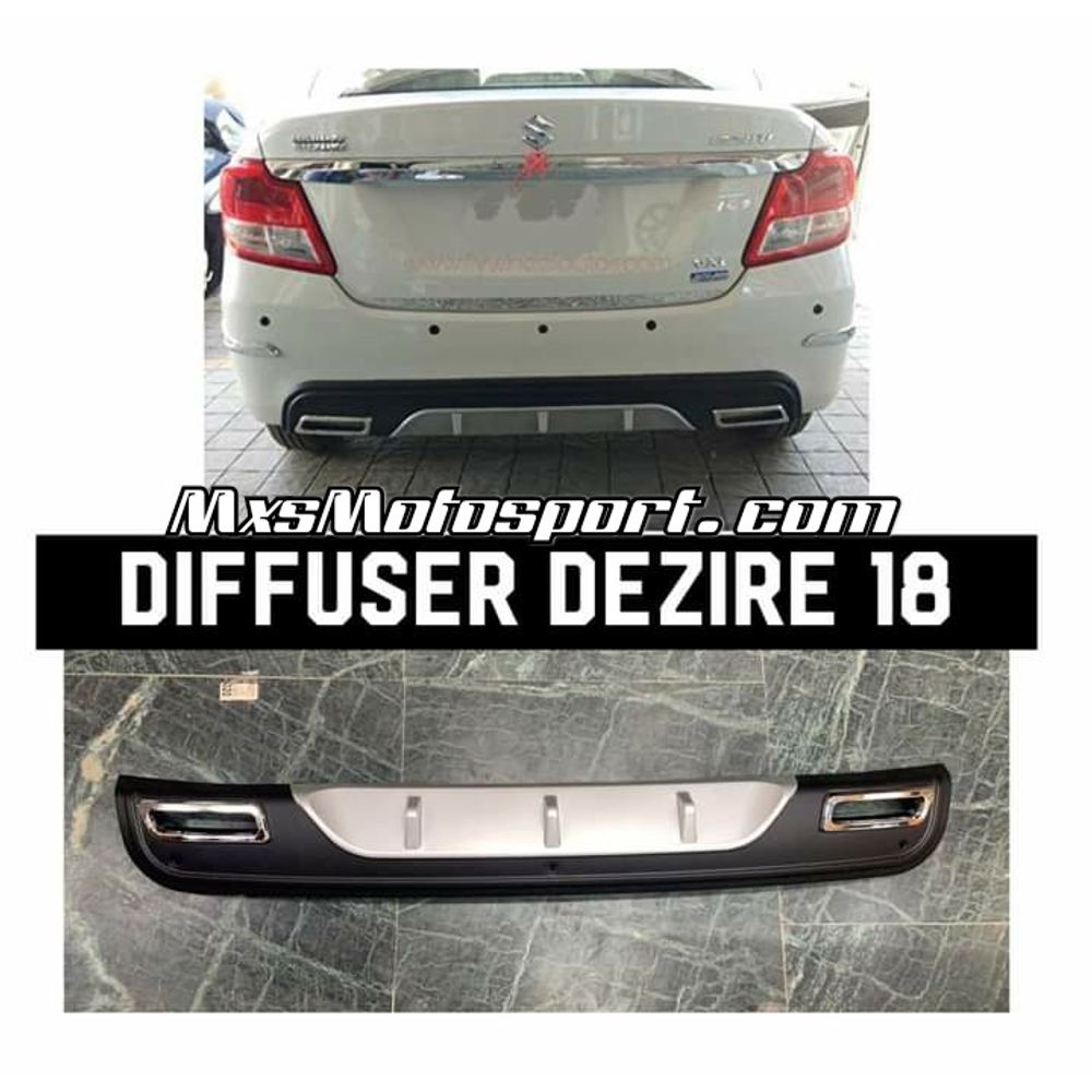 MXS3310 Maruti Suzuki Swift Dzire Diffuser Rear Bumper 2018+