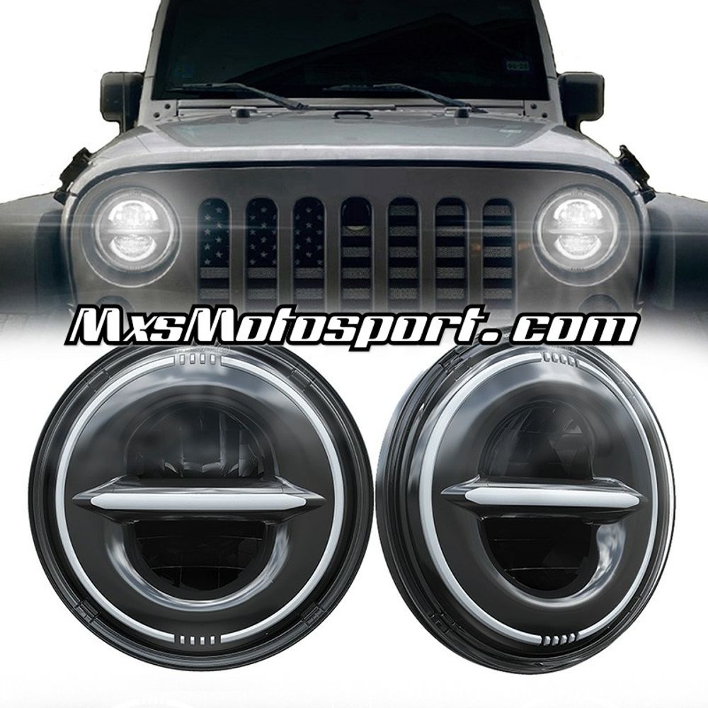 MXS3343 LED Headlights For Mahindra Thar Jeep Wrangler