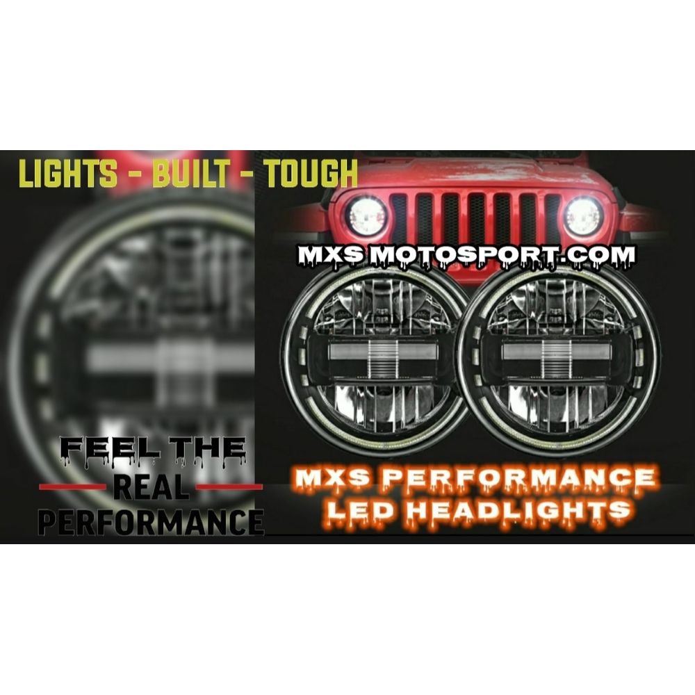 MXS3361 LED Headlights For Mahindra Thar Jeep Wrangler 2022