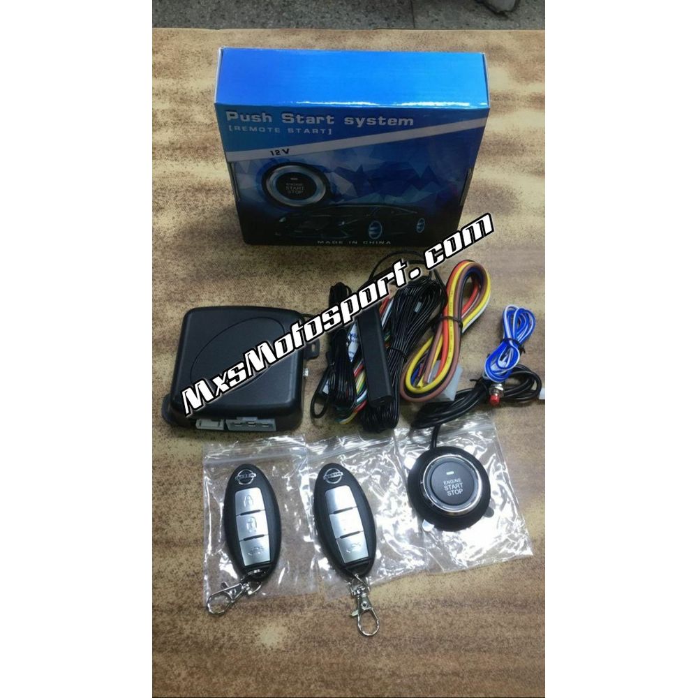 MXS3370 Ignition Car Engine Push Start Stop Button Starter Switch Work Keyless Entry System