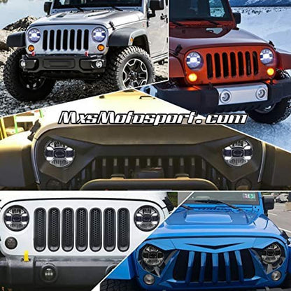 MXS3404 Cree LED  Projector Headlights For Mahindra Thar Jeep Wrangler