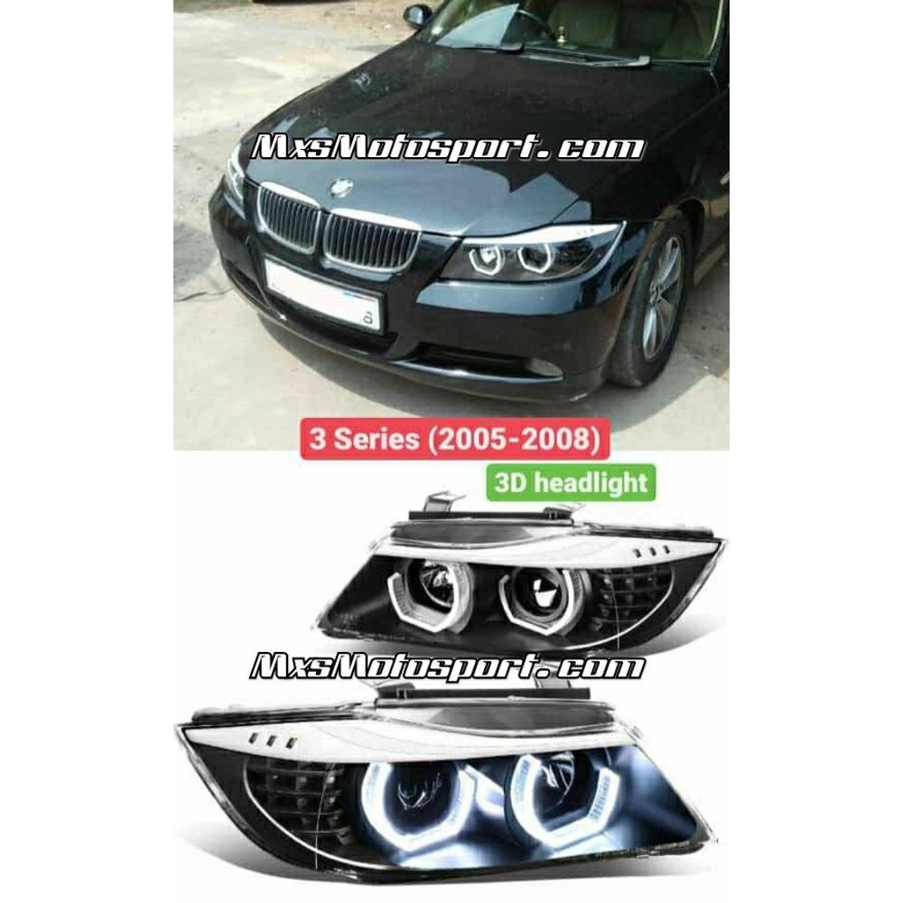 MXS3428 3D LED Daytime Projector Headlights For BMW 3 Series 2005-2008