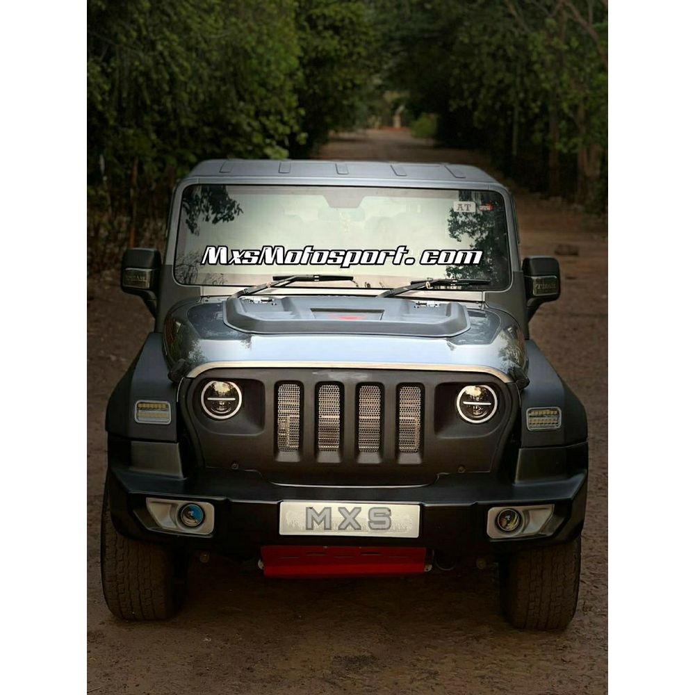 MXS3617 Monster Bonnet Scoop Hood For Mahindra Thar 2020+ Jeep Wrangler Inspired