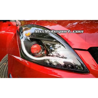 MXS3540 Demon Eye Projector Headlights with Audi style DRL Maruti Swift & Dzire