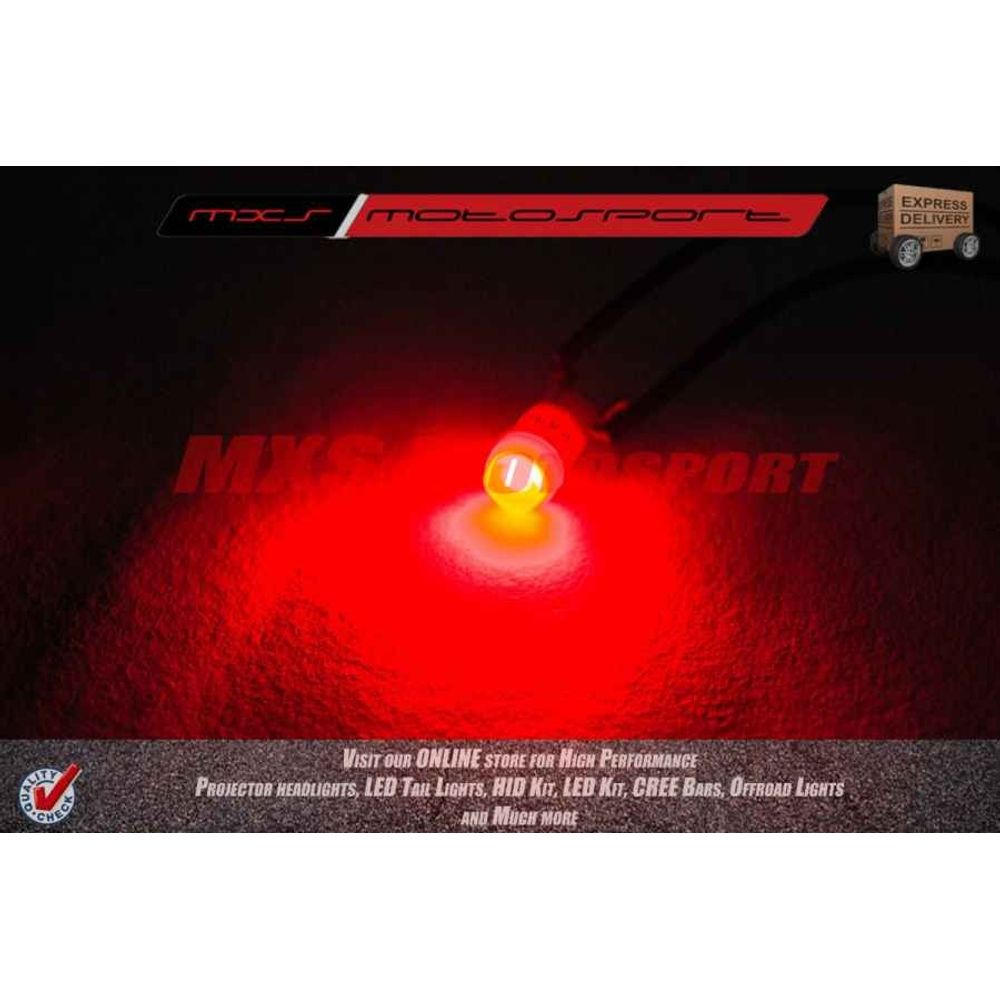 Tech Hardy T10 Ceramic Coated Cree Led Projector Long Range Parking Red For Tata Safari Set of 2