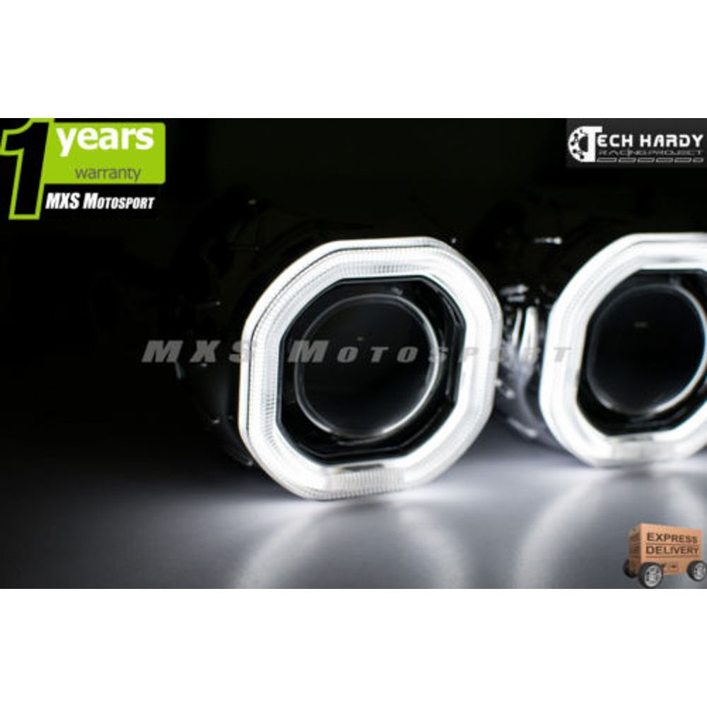 MXS857 Volkswagen Polo Headlight HID BI-XENON HALO Ring Square Projector