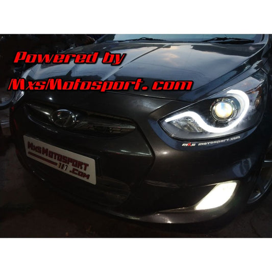 MXSHL16 Projector Headlights Hyundai Verna Fluidic Headlights & DRL (Pair)