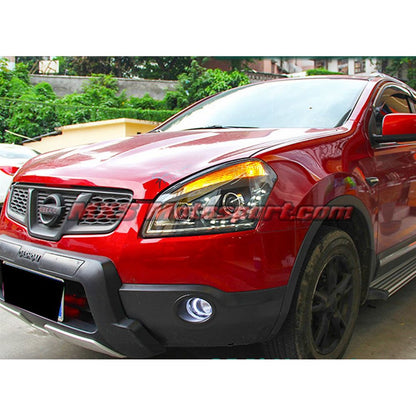 MXSHL438 Projector Headlights With Day Time Running Light Nissan Qashqai