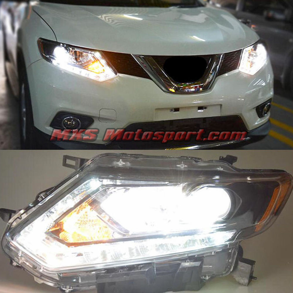 MXSHL440 Projector Headlights With Day Time Running Light nissan Rogue Xtrail 2014-2016