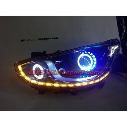 MXSHL699 Hyundai Verna Fluidic Dual Projector Headlights with Matrix Turn Signal Mode