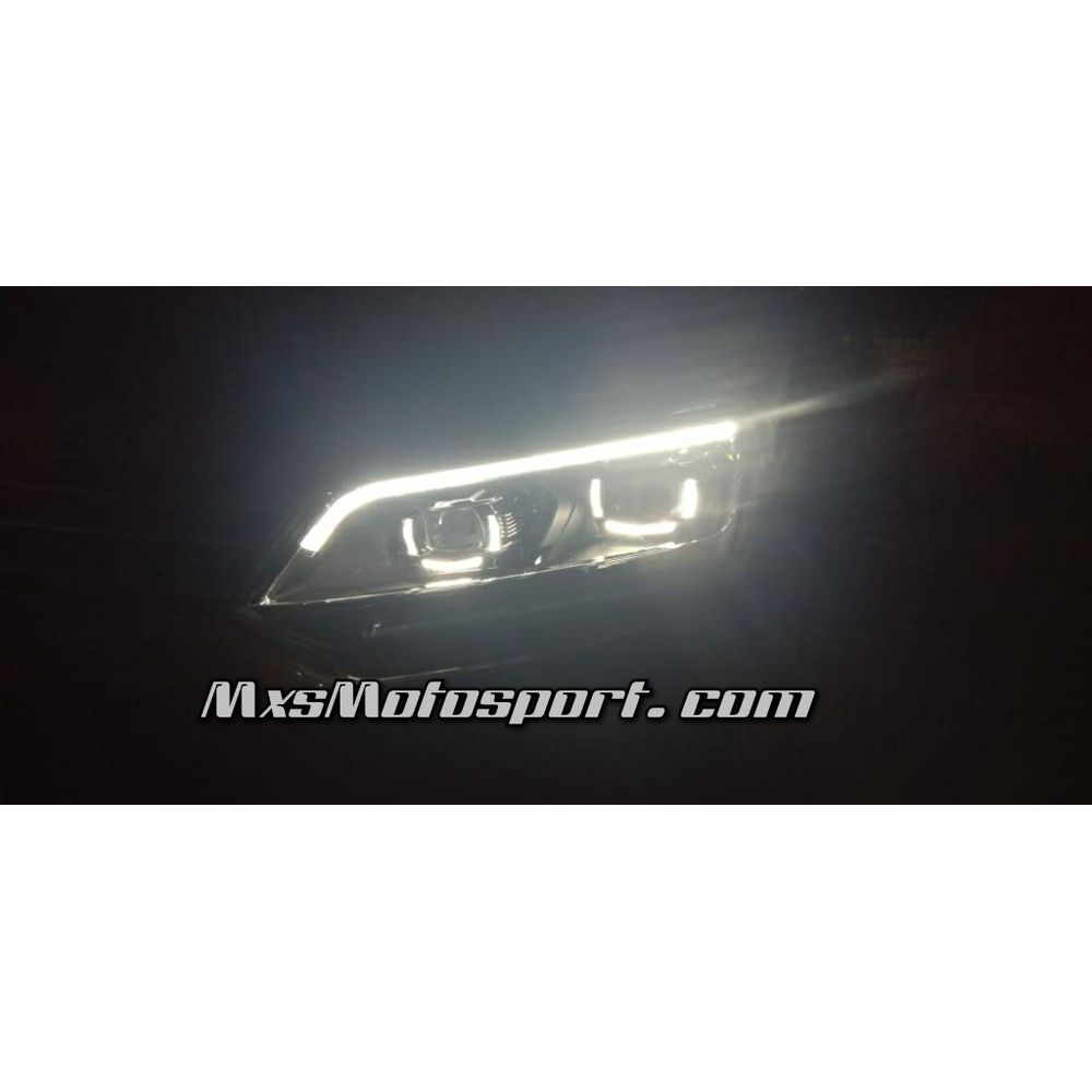 MXSHL706 Volkswagen Ameo Led Daytime Quad Projector Headlights with Matrix Turn Signal Mode